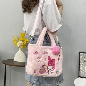Sanrio Pink Plush Melody Crossbody Bag